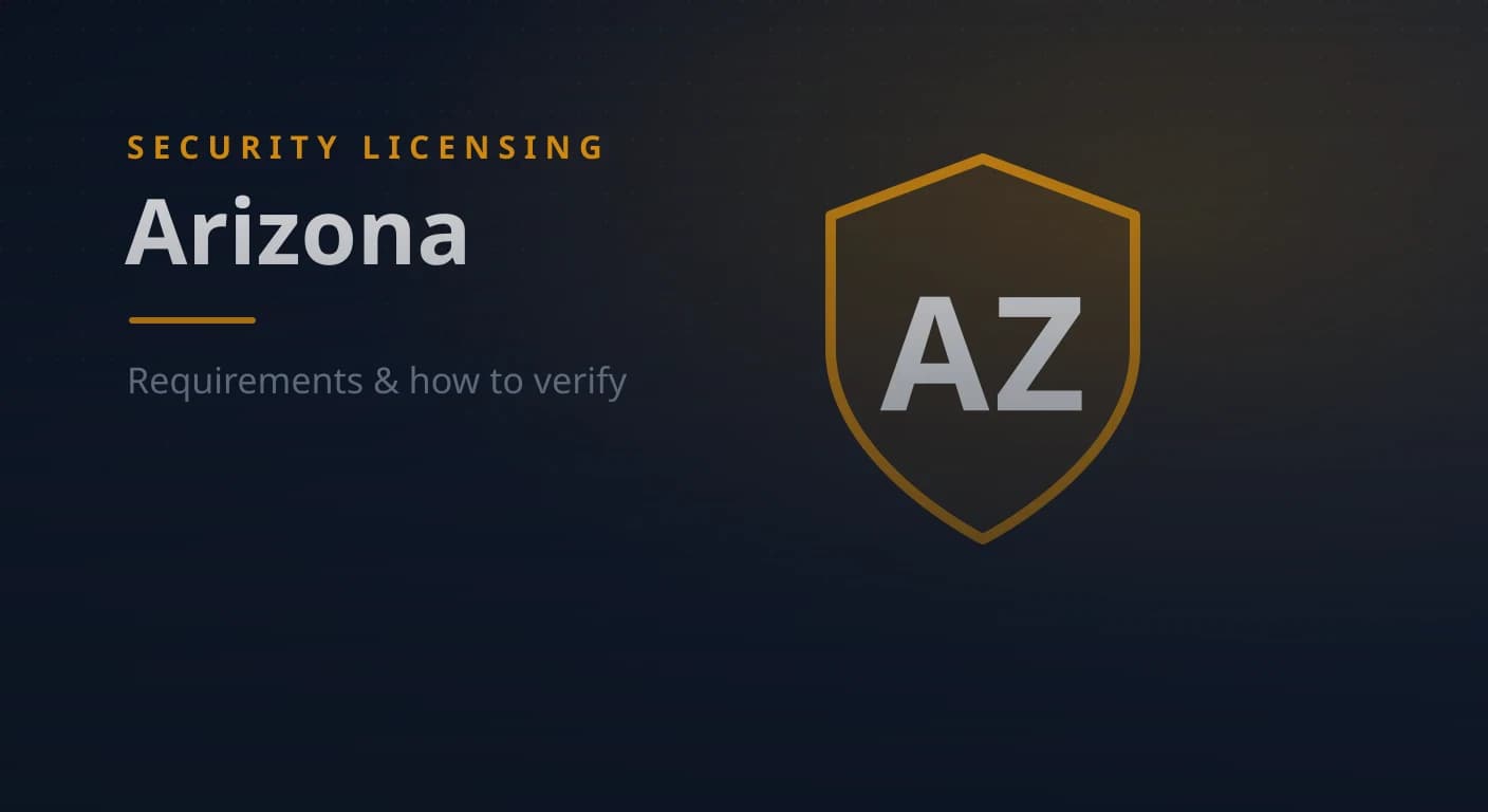Arizona Security Guard & Company License: Requirements & How to Verify (2026)
