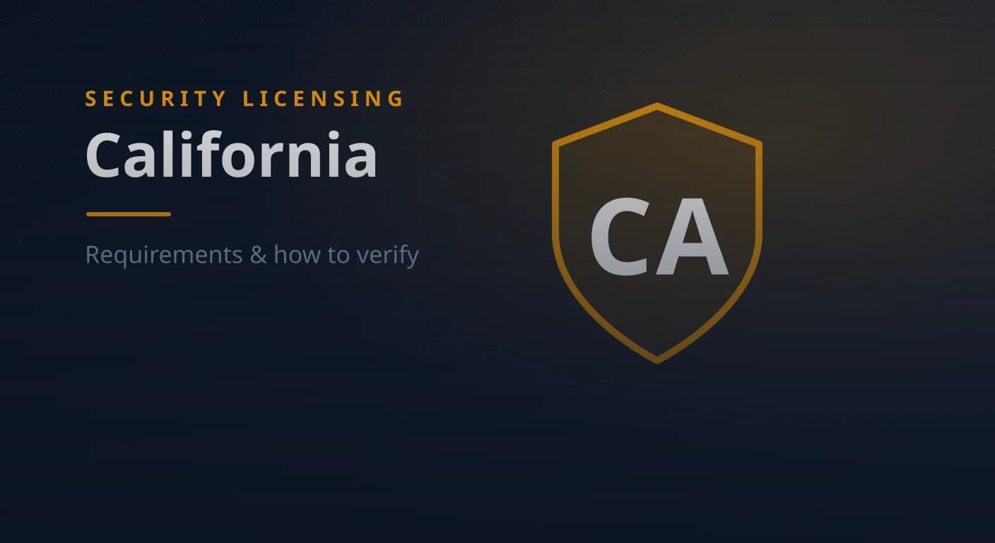 California Security Guard & Company License: Requirements & How to Verify (2026)