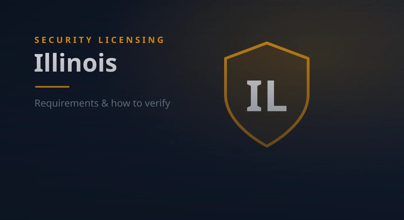 Illinois Security Guard & Company License: Requirements & How to Verify (2026)