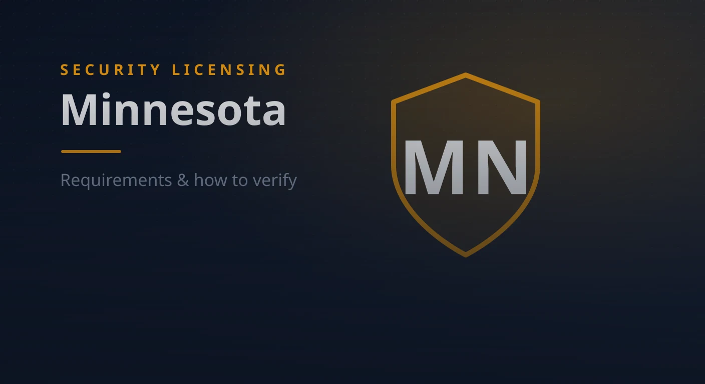 Minnesota Security Guard & Company License: Requirements & How to Verify (2026)