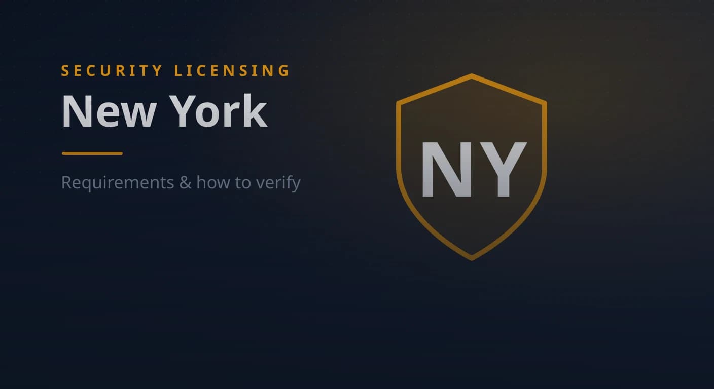 New York Security Guard & Company License: Requirements & How to Verify (2026)