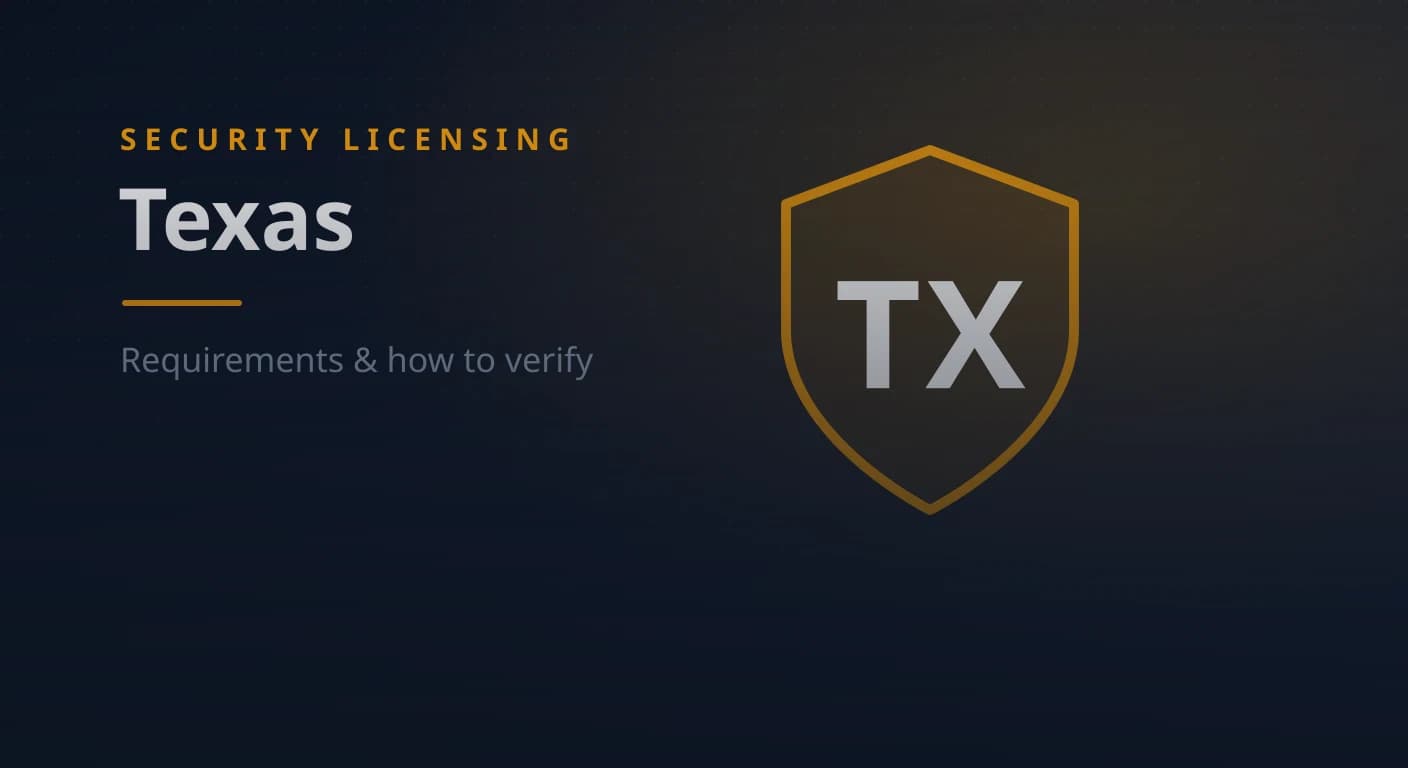 Texas Security Guard & Company License: Requirements & How to Verify (2026)